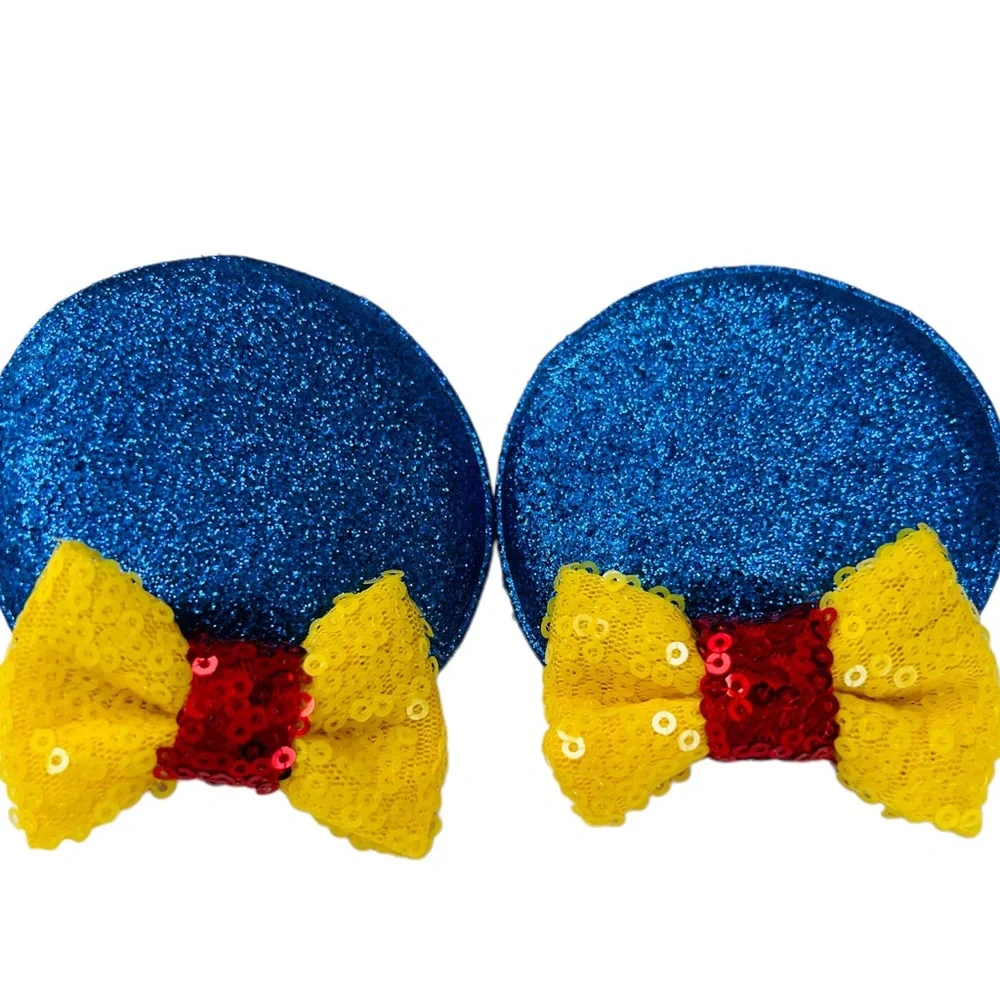Minnie Mickey Ears Hair Clips Snow White inspired for Girls